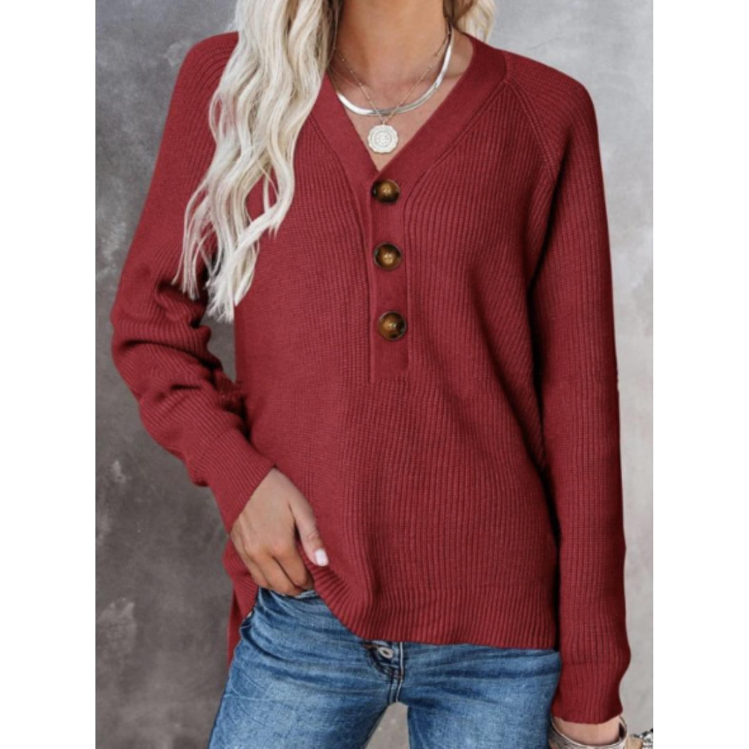 Arviana | Damen Langarm Strick Pullover | Warme