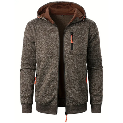 Archie | Herren Reißverschluss Warme Jacke | Kapuze