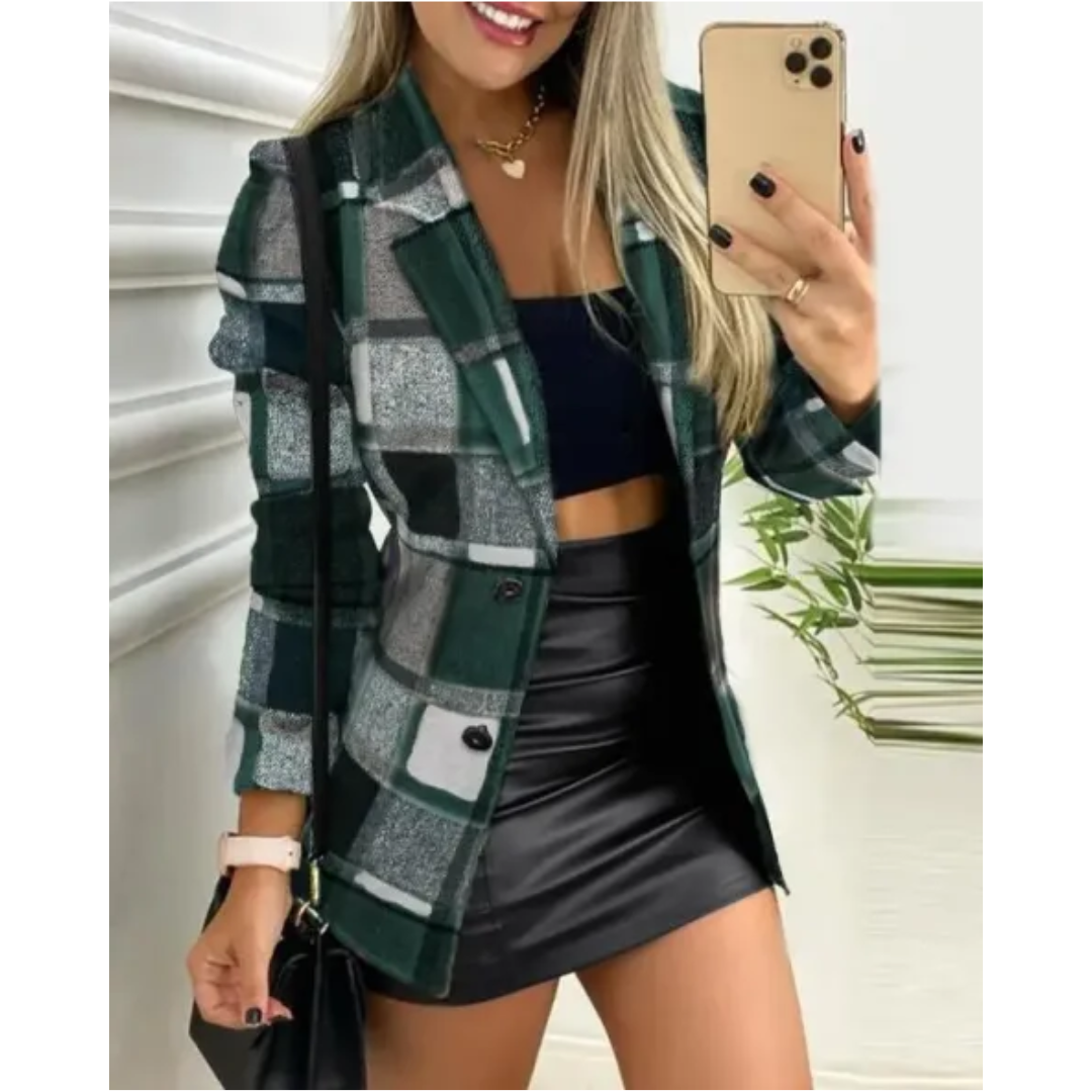 Lunaram | Damen Lange Winter Blazer | Warme