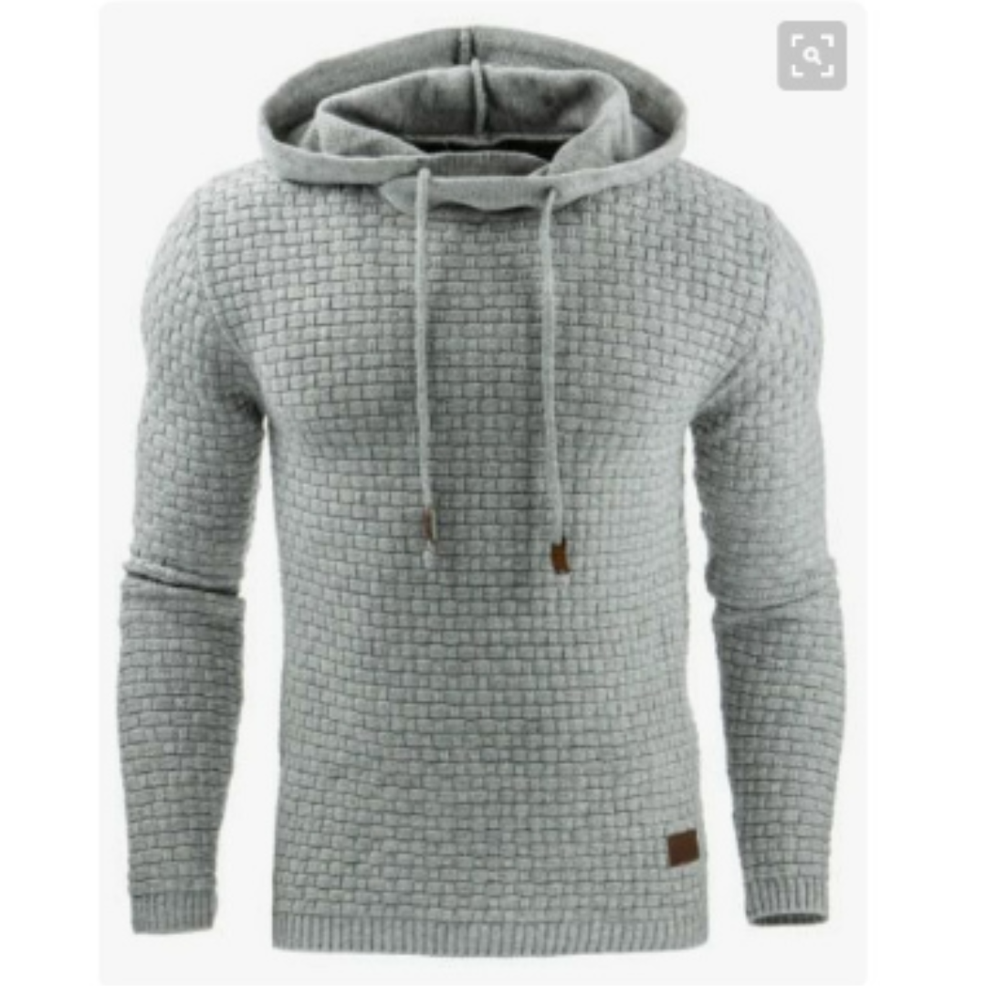 Robino | Herren Winter Gestrickt Kapuzenpulli | Warme