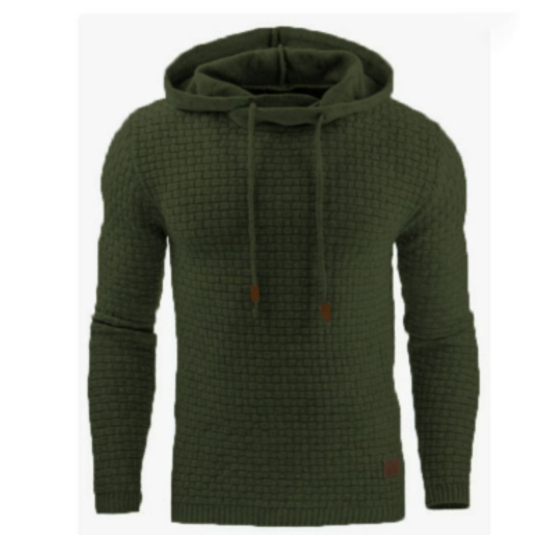 Robino | Herren Winter Gestrickt Kapuzenpulli | Warme