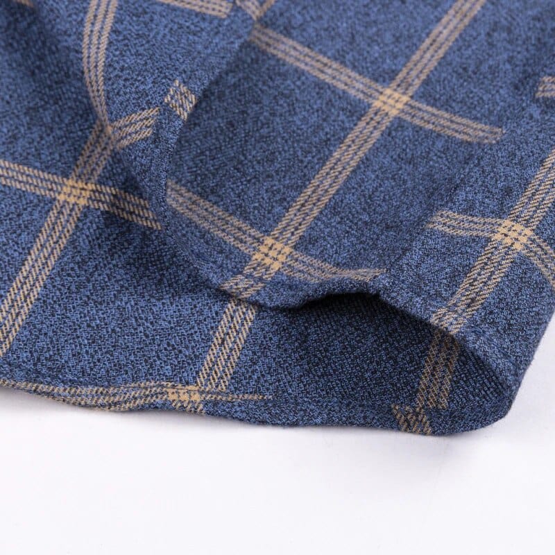 Mathis - klassisch kariertes Button-up-Hemd mit Komfort-Passform