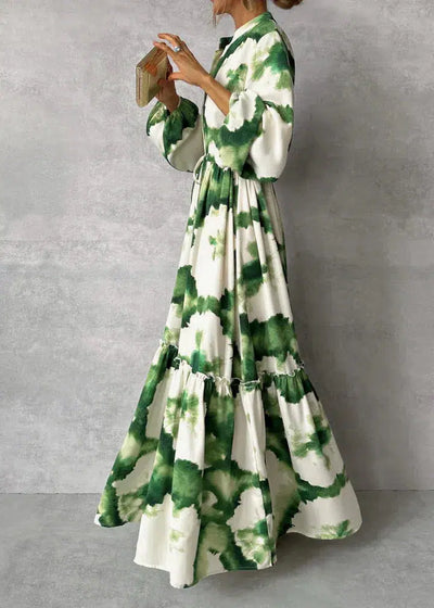 Thalia - kunstvoll bedrucktes Maxikleid für jeden Tag mit Stil