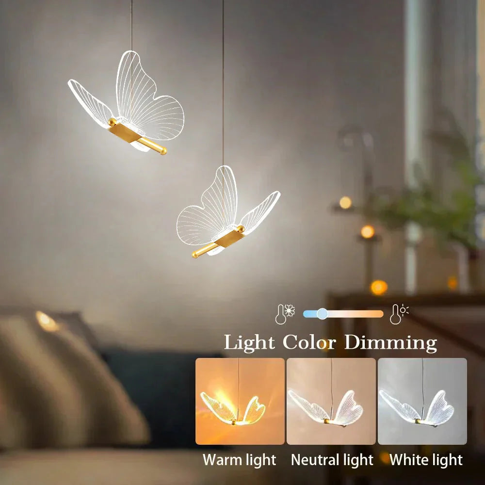 Wandleuchte - Hängende Schmetterlings-Ambiente LED-Wandleuchten