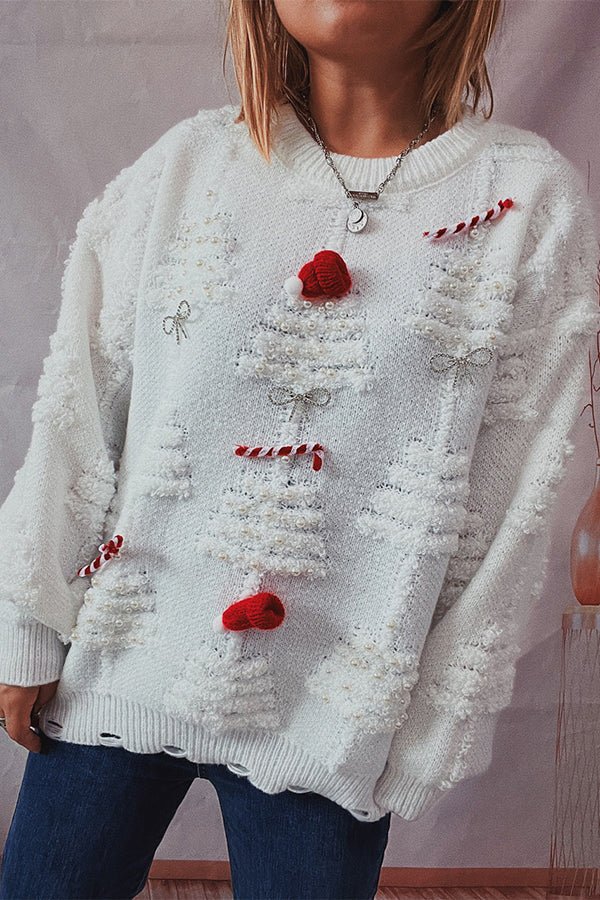 Weihnachten Bommel-Pullover
