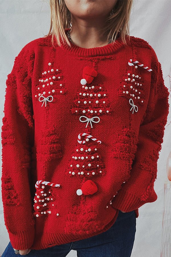 Weihnachten Bommel-Pullover