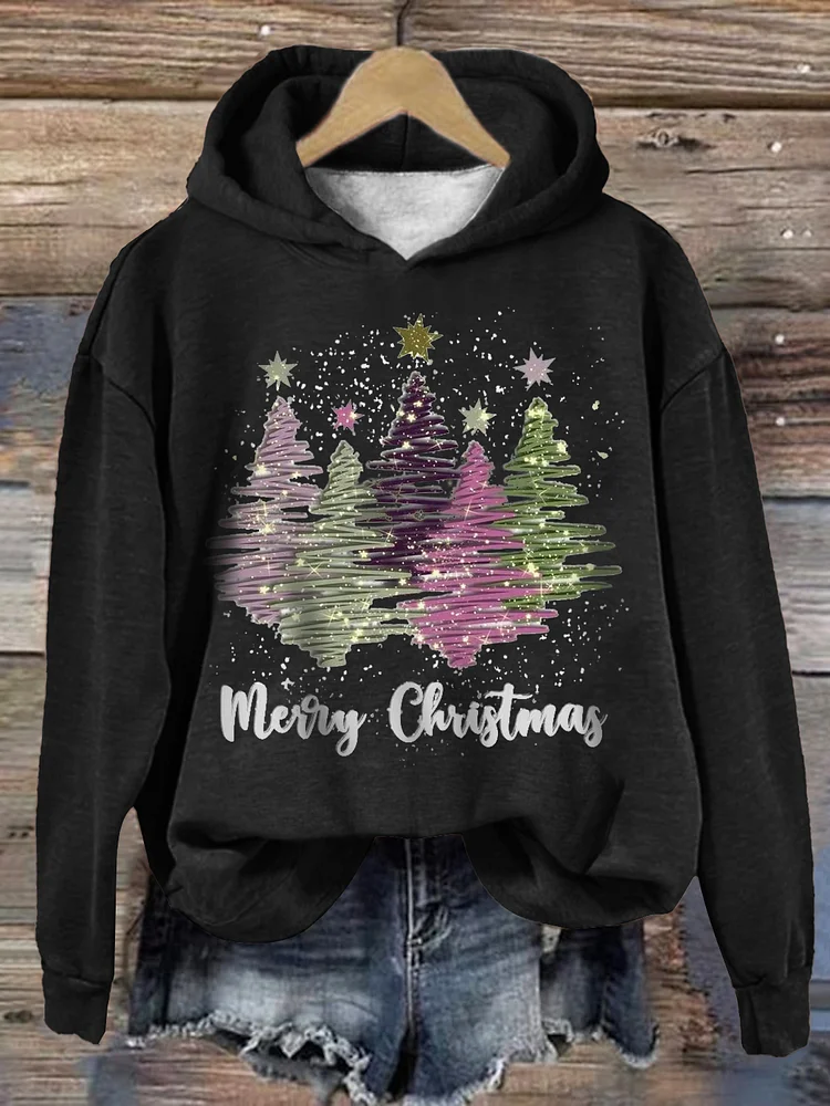 Weihnachts-Hoodie – Locker Geschnittenes Weihnachtspullover