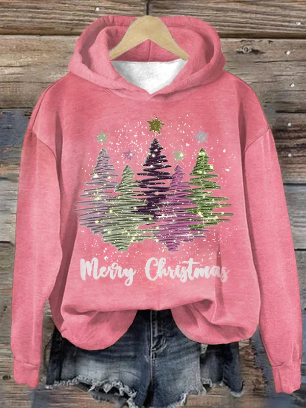 Weihnachts-Hoodie – Locker Geschnittenes Weihnachtspullover