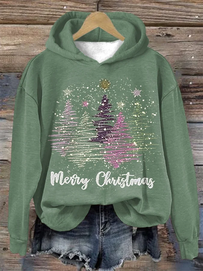 Weihnachts-Hoodie – Locker Geschnittenes Weihnachtspullover