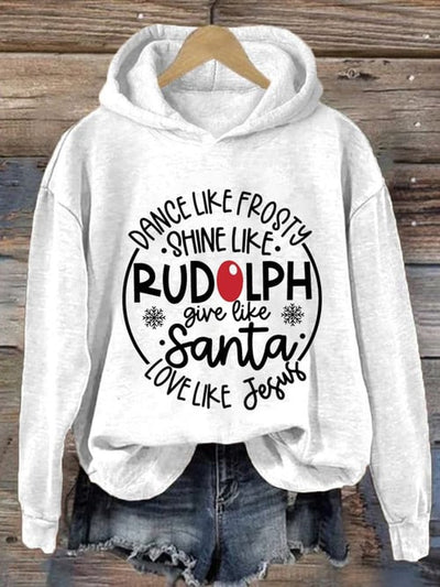 Weihnachts-Hoodie | Lockere Passform | Langarm | Weihnachtspullover | Lustige Weihnachtssweatshirts