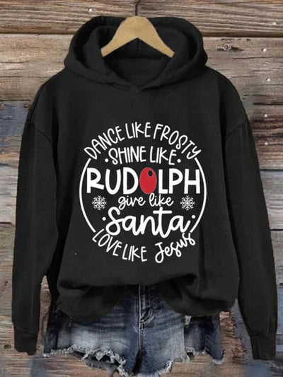 Weihnachts-Hoodie | Lockere Passform | Langarm | Weihnachtspullover | Lustige Weihnachtssweatshirts