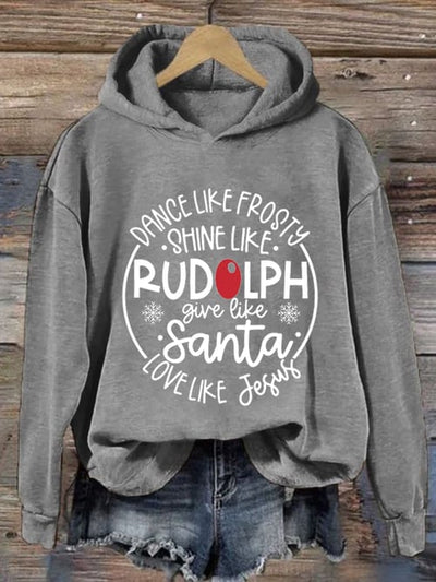 Weihnachts-Hoodie | Lockere Passform | Langarm | Weihnachtspullover | Lustige Weihnachtssweatshirts