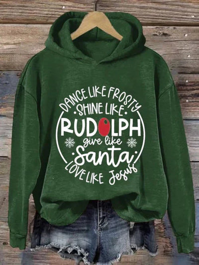 Weihnachts-Hoodie | Lockere Passform | Langarm | Weihnachtspullover | Lustige Weihnachtssweatshirts