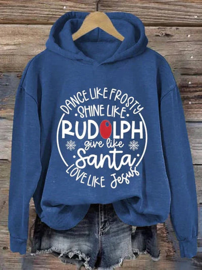 Weihnachts-Hoodie | Lockere Passform | Langarm | Weihnachtspullover | Lustige Weihnachtssweatshirts