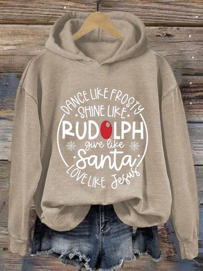 Weihnachts-Hoodie | Lockere Passform | Langarm | Weihnachtspullover | Lustige Weihnachtssweatshirts