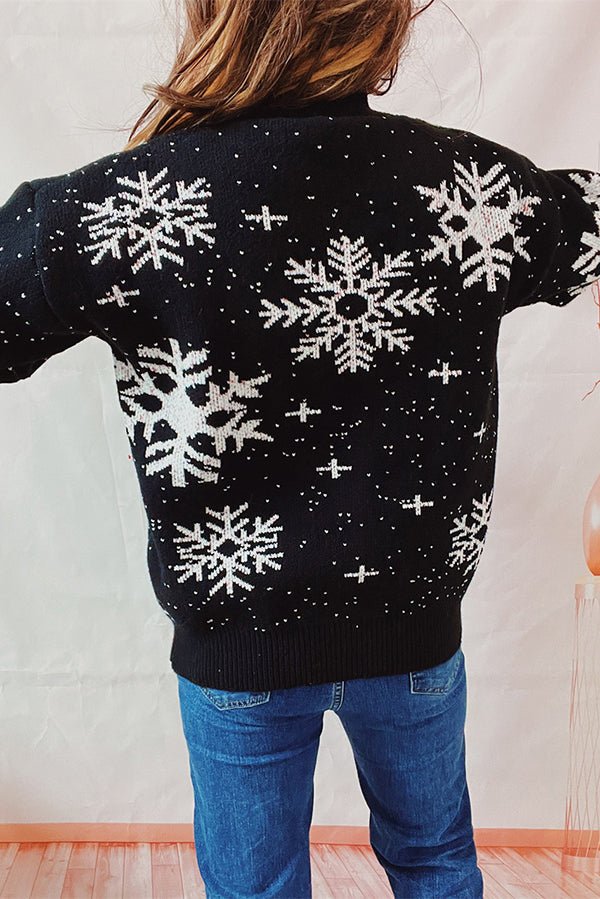 Weihnachts-Pullover mit Schneeflocken