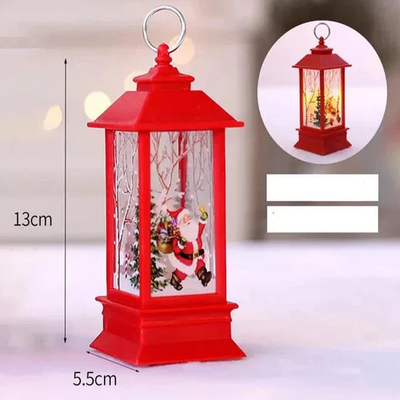 Weihnachtslaterne | Kabellos | LED-Licht | Weihnachtslicht | Weihnachtsdekoration