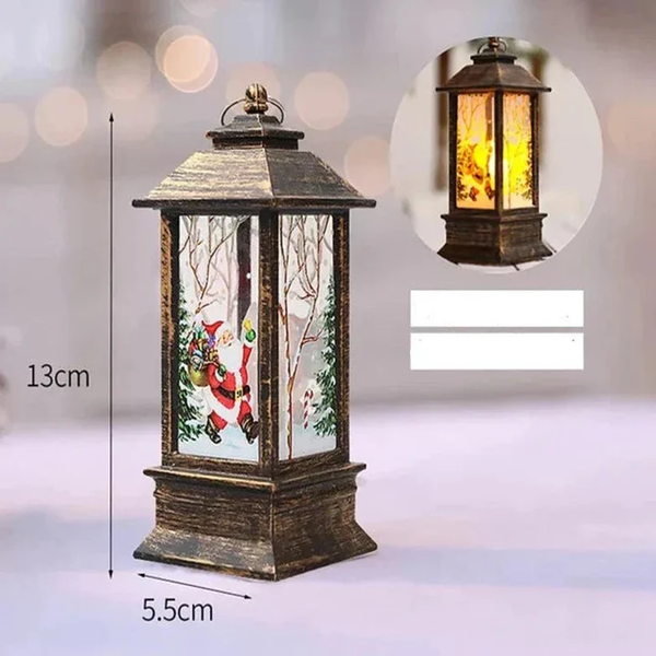 Weihnachtslaterne | Kabellos | LED-Licht | Weihnachtslicht | Weihnachtsdekoration