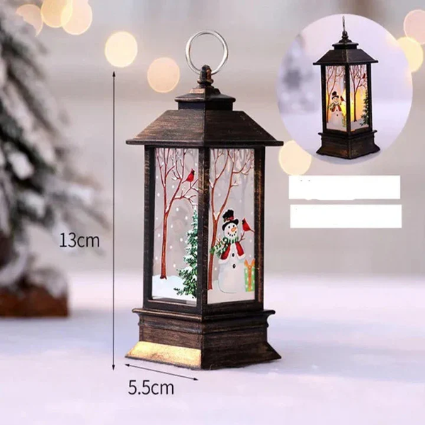 Weihnachtslaterne | Kabellos | LED-Licht | Weihnachtslicht | Weihnachtsdekoration