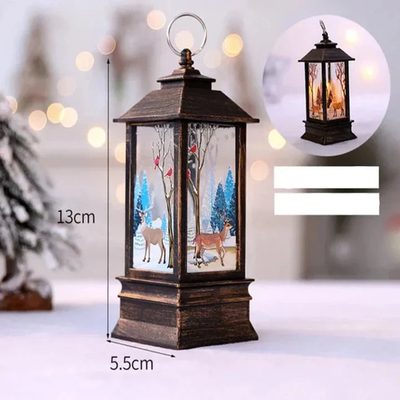 Weihnachtslaterne | Kabellos | LED-Licht | Weihnachtslicht | Weihnachtsdekoration