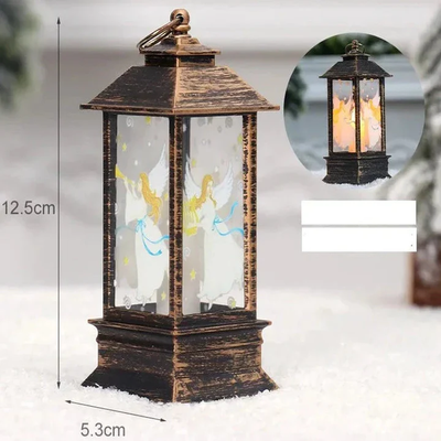 Weihnachtslaterne | Kabellos | LED-Licht | Weihnachtslicht | Weihnachtsdekoration