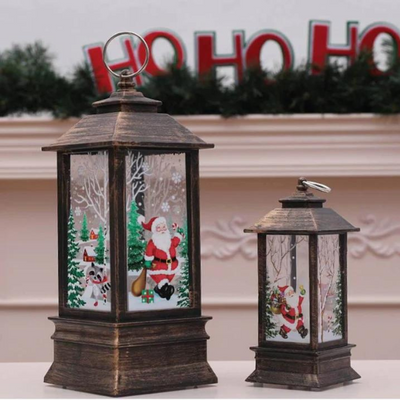 Weihnachtslaterne | Kabellos | LED-Licht | Weihnachtslicht | Weihnachtsdekoration