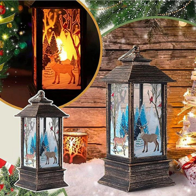 Weihnachtslaterne | Kabellos | LED-Licht | Weihnachtslicht | Weihnachtsdekoration