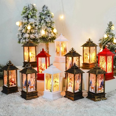 Weihnachtslaterne | Kabellos | LED-Licht | Weihnachtslicht | Weihnachtsdekoration