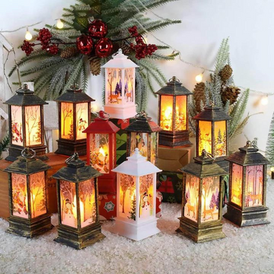 Weihnachtslaterne | Kabellos | LED-Licht | Weihnachtslicht | Weihnachtsdekoration
