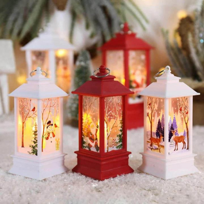 Weihnachtslaterne | Kabellos | LED-Licht | Weihnachtslicht | Weihnachtsdekoration