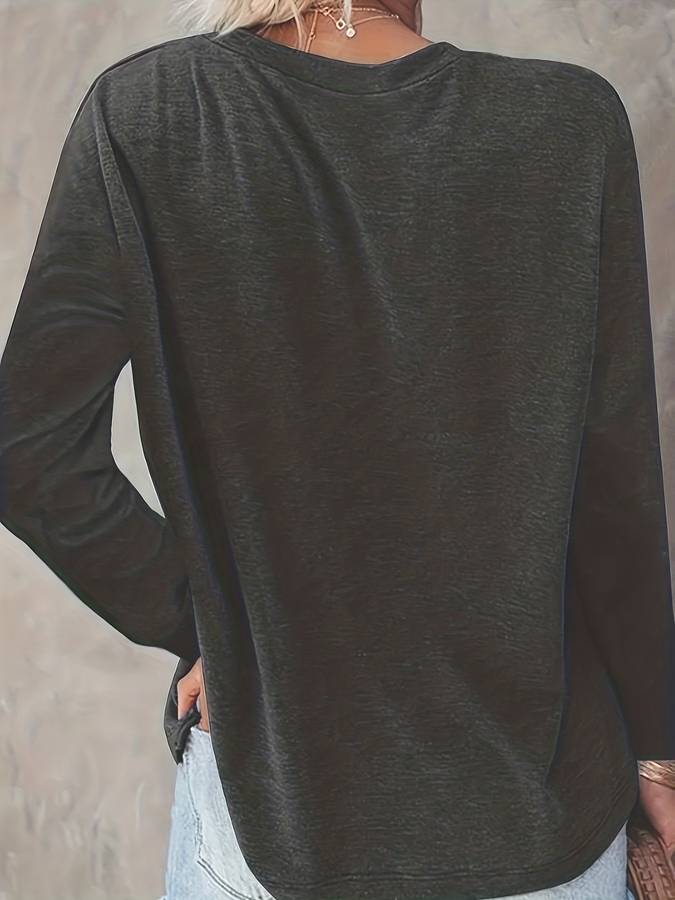 Weihnachtspullover – Locker Geschnittenes Langarmshirt Mit Weihnachtsbaum-Motiv für Damen