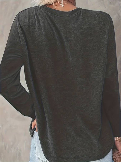 Weihnachtspullover – Locker Geschnittenes Langarmshirt Mit Weihnachtsbaum-Motiv für Damen