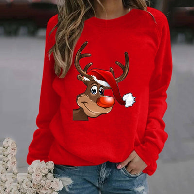 Weihnachtspullover | Lustig | Langarm | Weihnachtspullover | Winterkleidung für Frauen