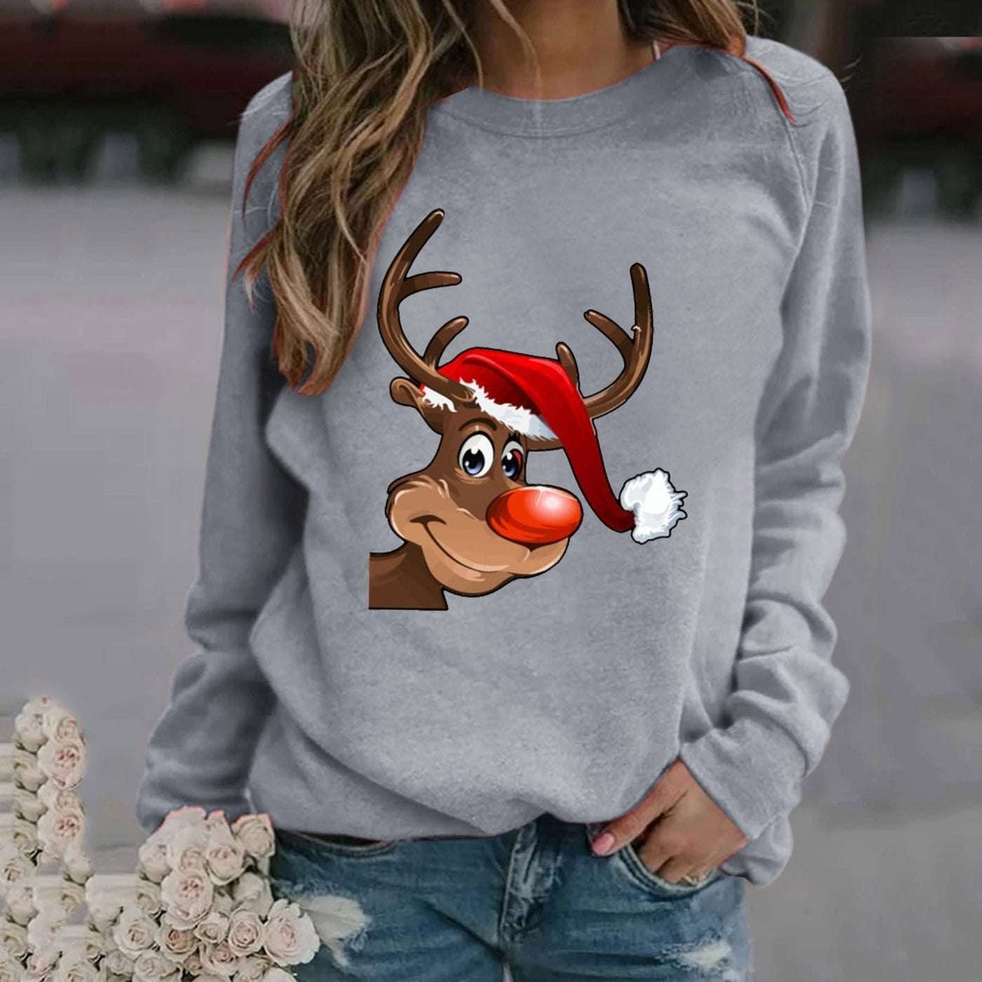 Weihnachtspullover | Lustig | Langarm | Weihnachtspullover | Winterkleidung für Frauen