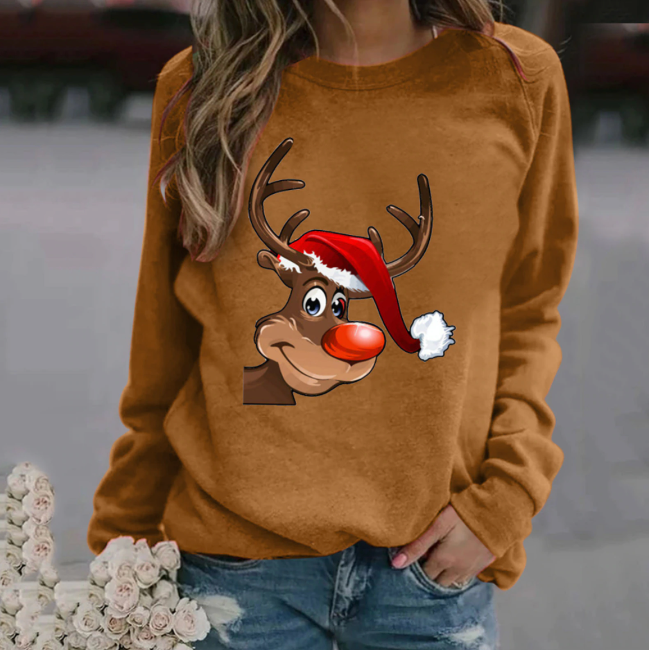 Weihnachtspullover | Lustig | Langarm | Weihnachtspullover | Winterkleidung für Frauen