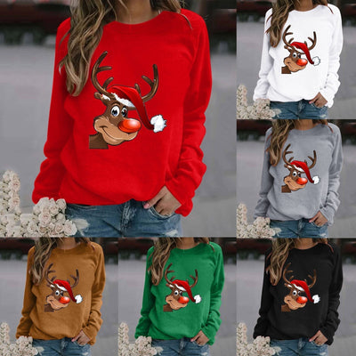 Weihnachtspullover | Lustig | Langarm | Weihnachtspullover | Winterkleidung für Frauen