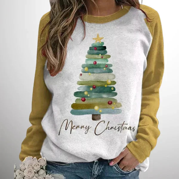 Weihnachtspullover | Weite Passform | Langarm | Weihnachtspulli | Damenbekleidung
