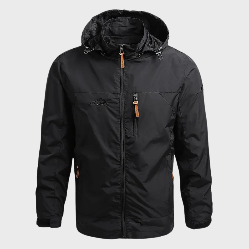 Windbreaker-Jacke | Mit Kapuze | Wasserdicht | Outdoor-Jacke | Herrenjacke