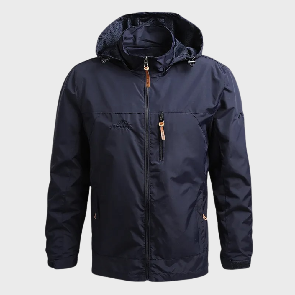 Windbreaker-Jacke | Mit Kapuze | Wasserdicht | Outdoor-Jacke | Herrenjacke