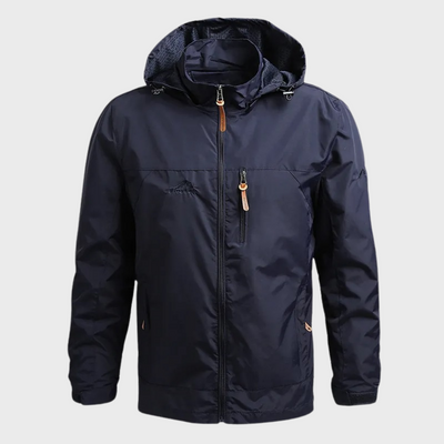 Windbreaker-Jacke | Mit Kapuze | Wasserdicht | Outdoor-Jacke | Herrenjacke