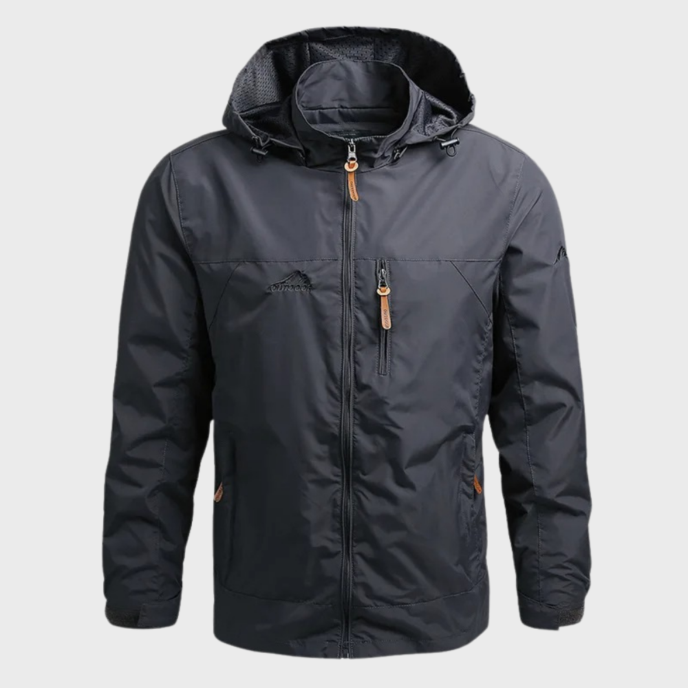 Windbreaker-Jacke | Mit Kapuze | Wasserdicht | Outdoor-Jacke | Herrenjacke