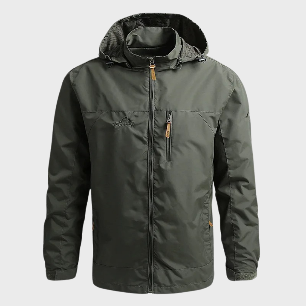 Windbreaker-Jacke | Mit Kapuze | Wasserdicht | Outdoor-Jacke | Herrenjacke