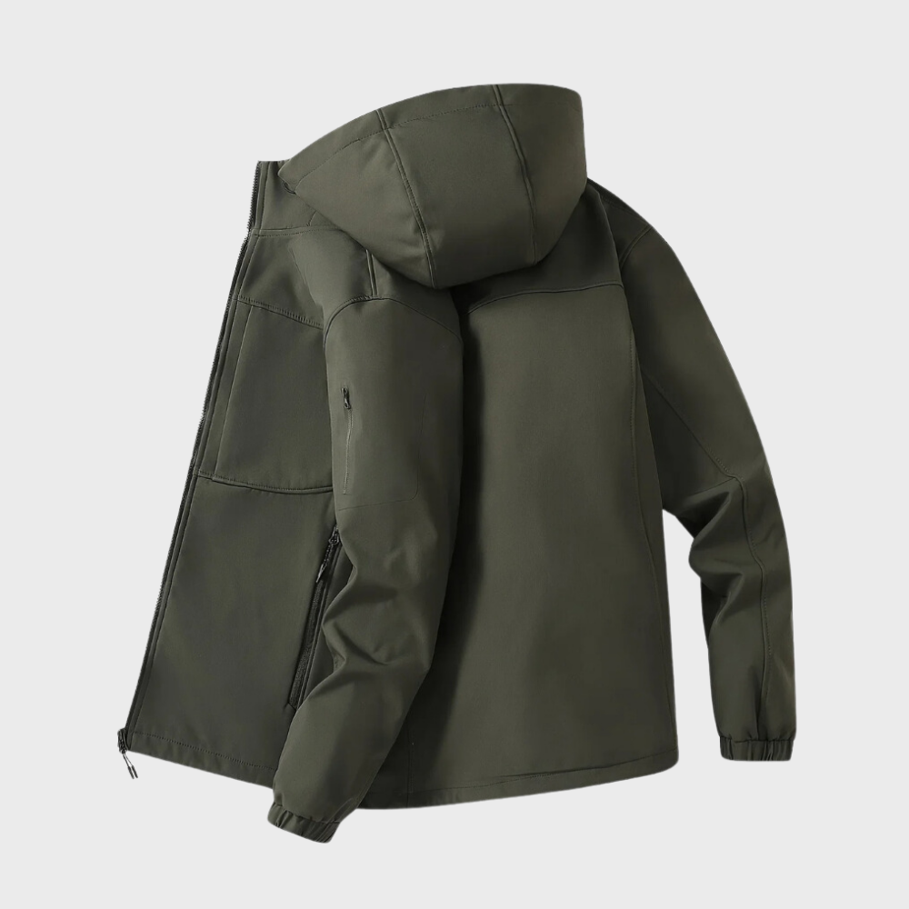 Windbreaker-Jacke – winddichte Outdoor-Jacke mit Kapuze und Reißverschluss für Herren