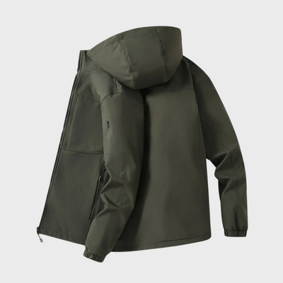 Windbreaker-Jacke – winddichte Outdoor-Jacke mit Kapuze und Reißverschluss für Herren
