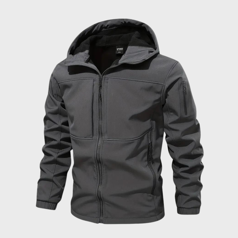 Windbreaker-Jacke – winddichte Outdoor-Jacke mit Kapuze und Reißverschluss für Herren