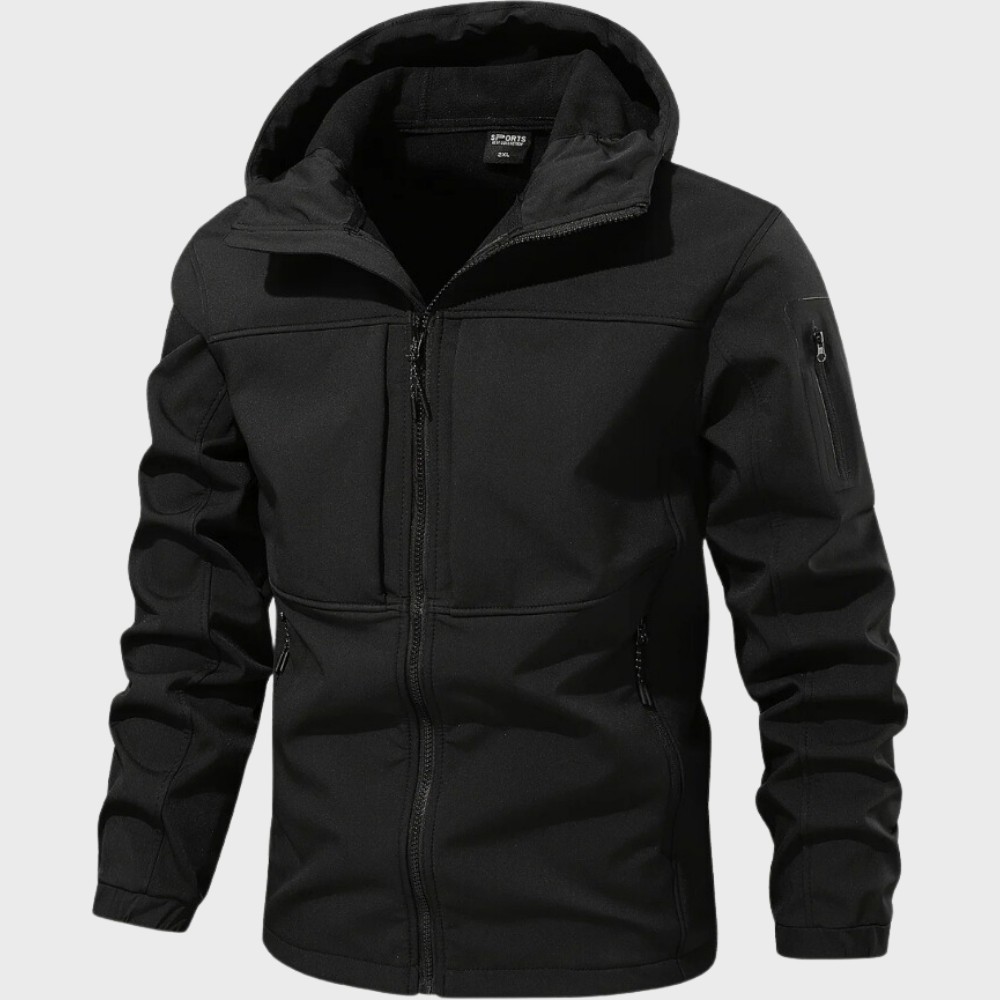 Windbreaker-Jacke – winddichte Outdoor-Jacke mit Kapuze und Reißverschluss für Herren