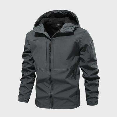 Windbreaker-Jacke – winddichte Outdoor-Jacke mit Kapuze und Reißverschluss für Herren
