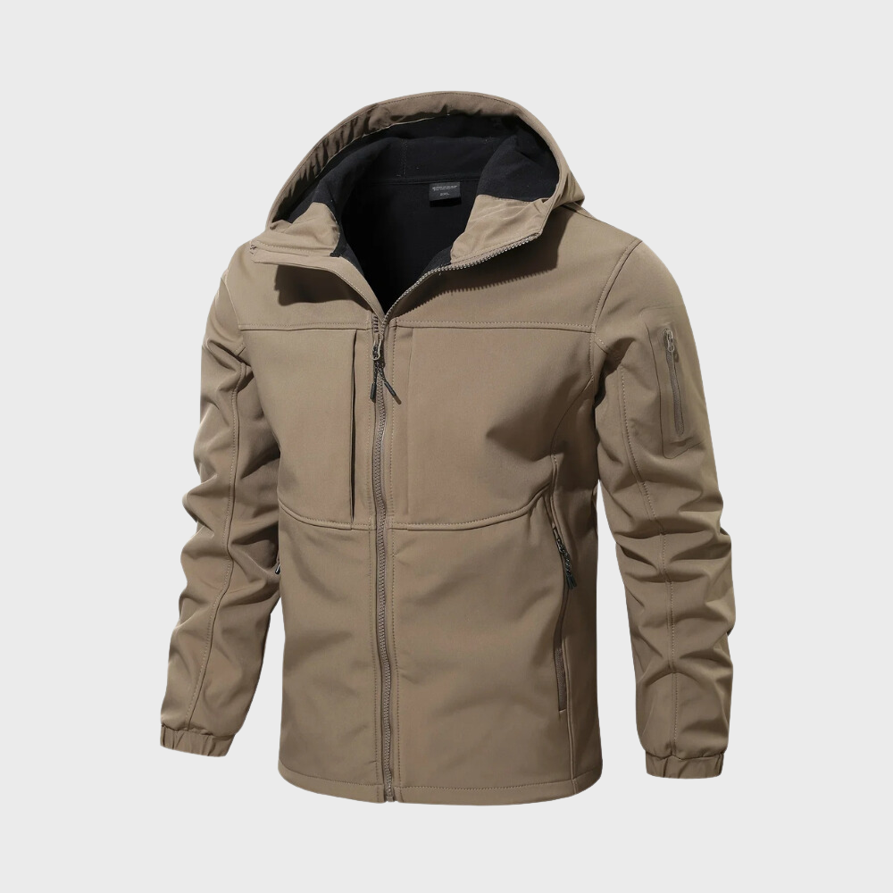 Windbreaker-Jacke – winddichte Outdoor-Jacke mit Kapuze und Reißverschluss für Herren