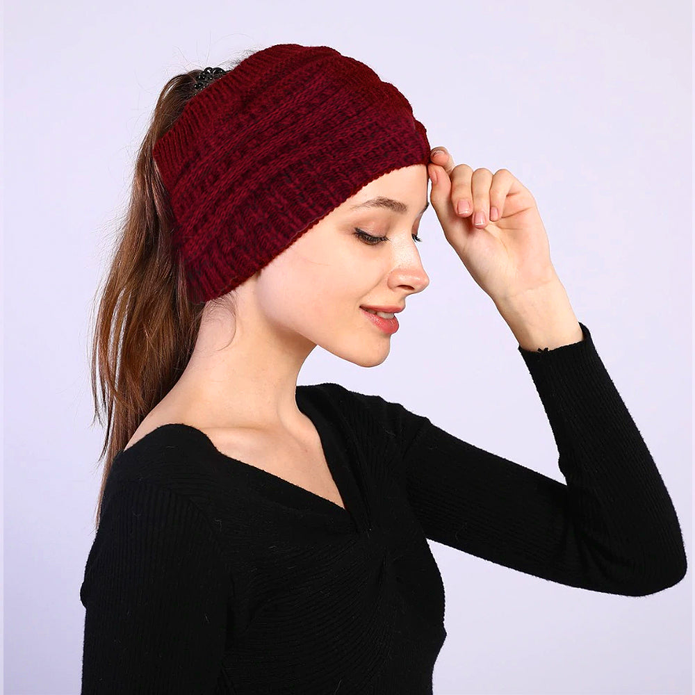 Winter-Stirnband – warm – gestrickt – Ohrenwärmer-Stirnband – Winter-Kopfbedeckung für Frauen