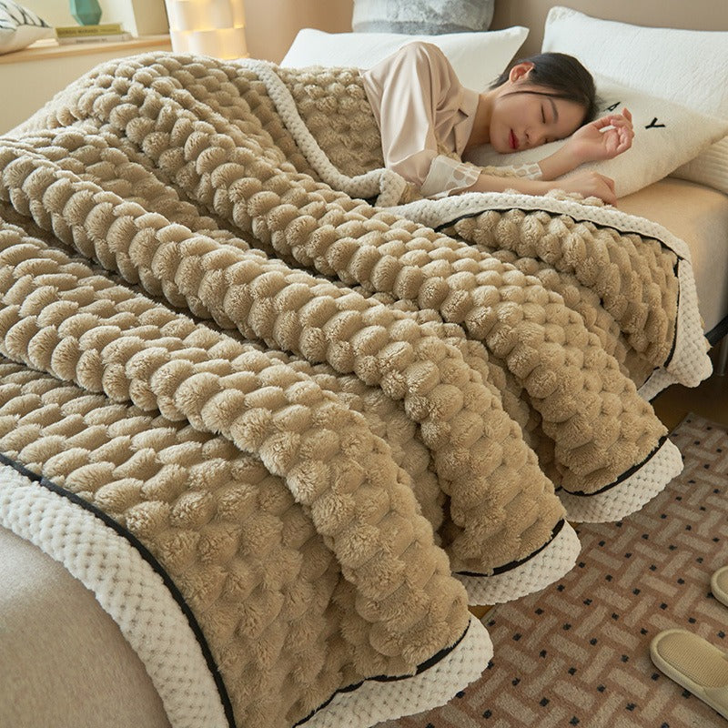 Winterdecke | Plüsch | Warm | Fleecedecke | Flauschige Decke